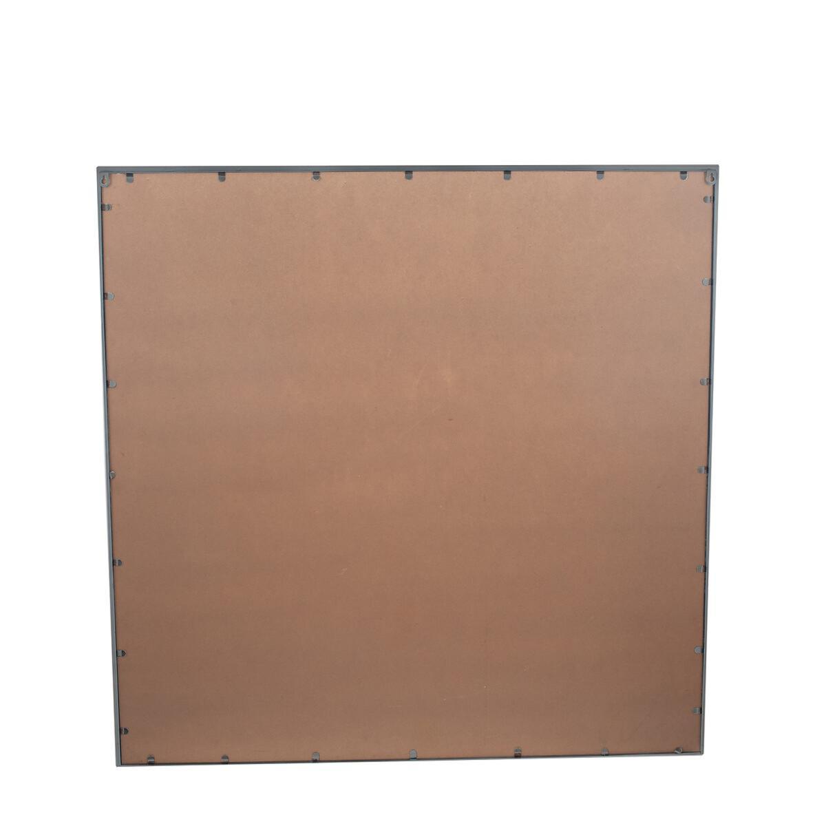 110cm Black Industrial Style Window Square Wall Mirror – image 5
