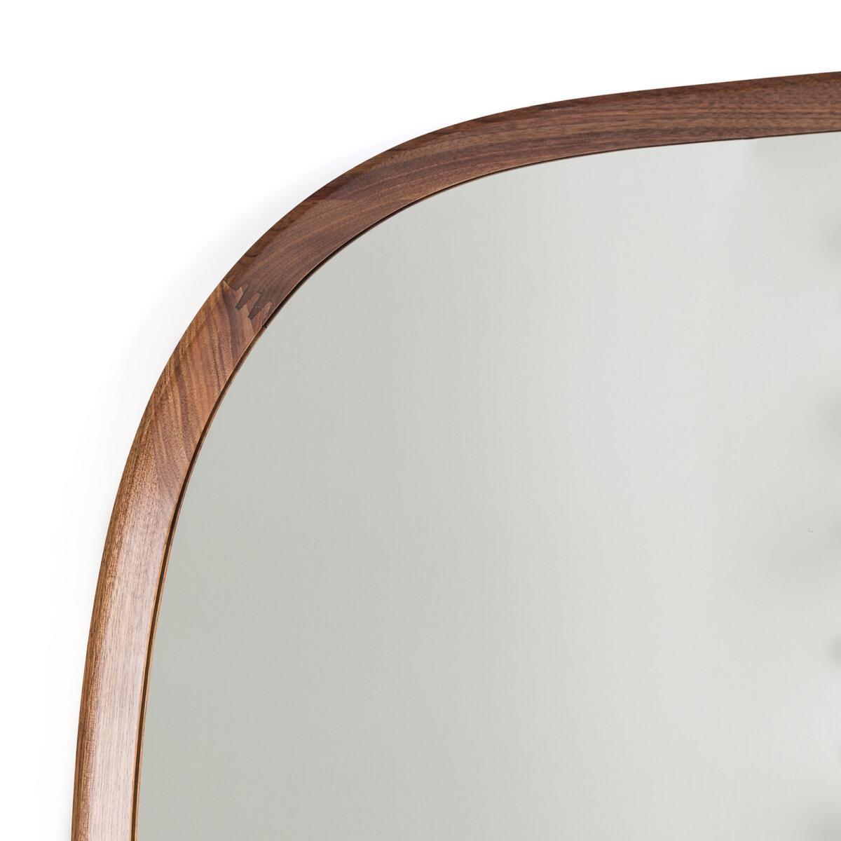 Orion Organic Shape Walnut Mirror – image 2