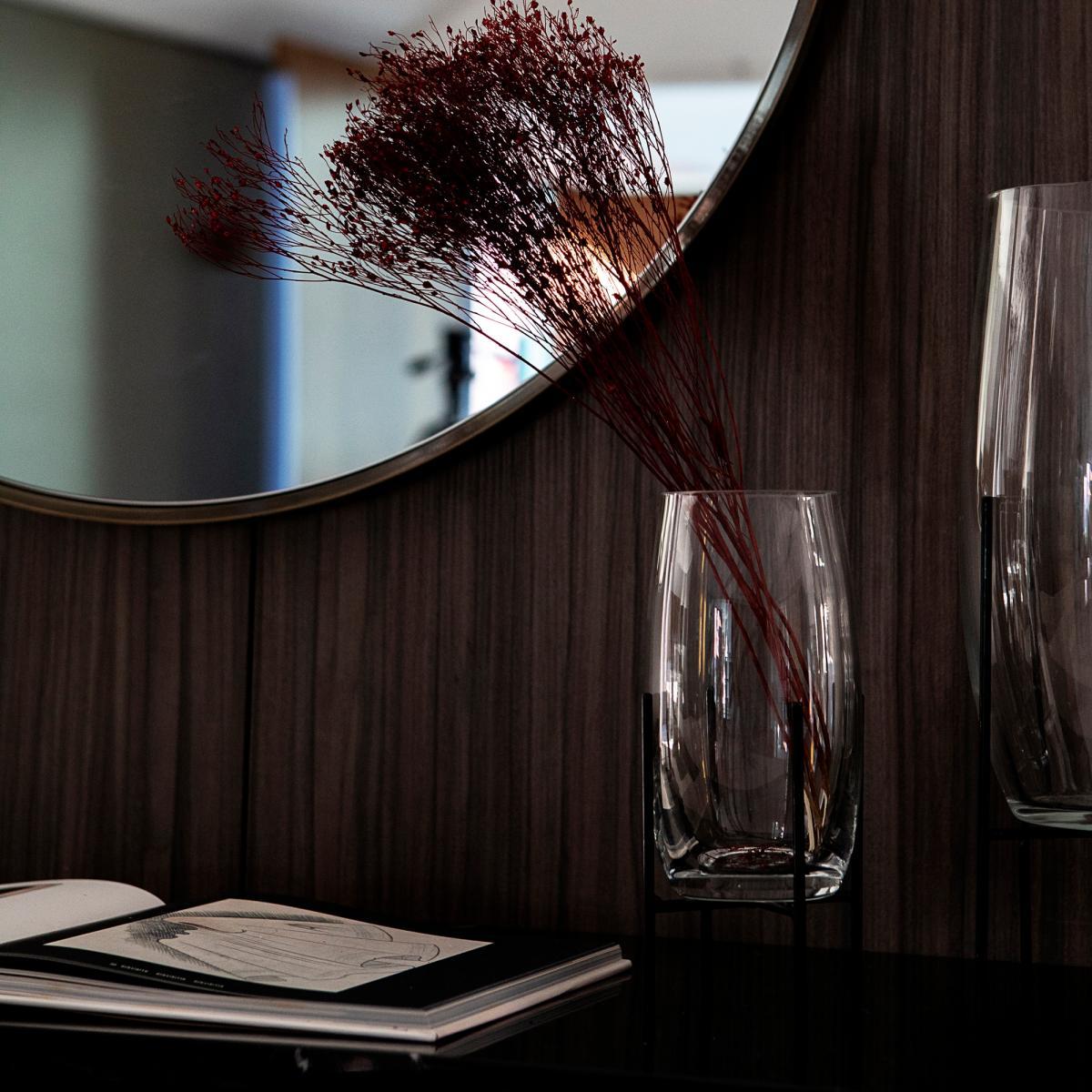 Caligone Double Mirror in Aged Brass Metal – image 4