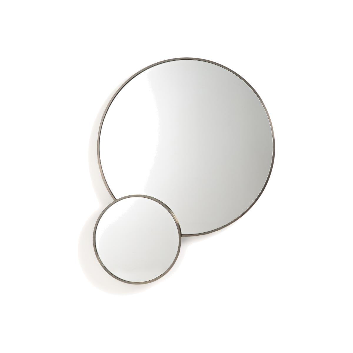 Caligone Double Mirror in Aged Brass Metal – image 1