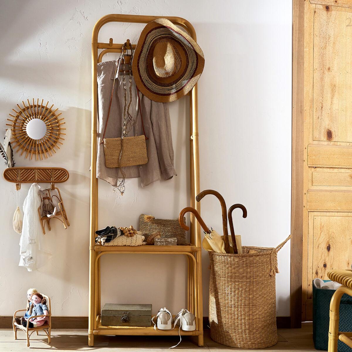 Nogu Sunburst Rattan Mirror, Diameter 35cm – image 4