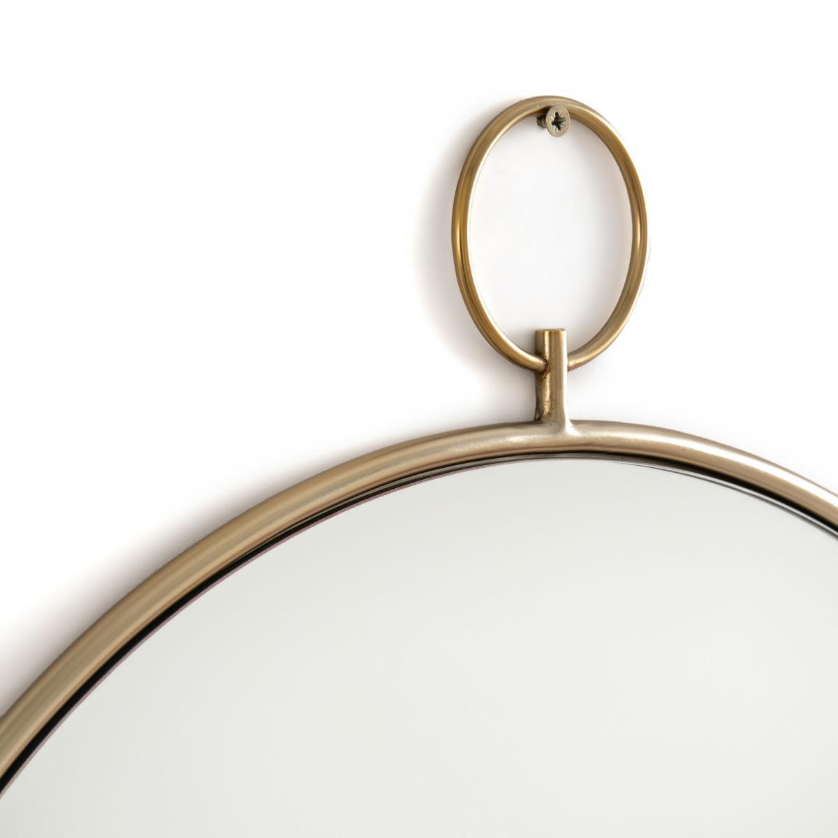 Uyova Round Mirror with Brass Frame – image 2