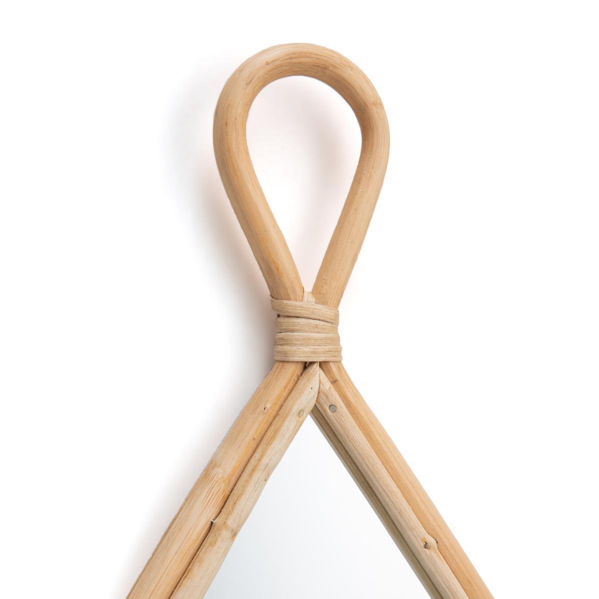 Nogu Rattan Teardrop Mirror – image 2