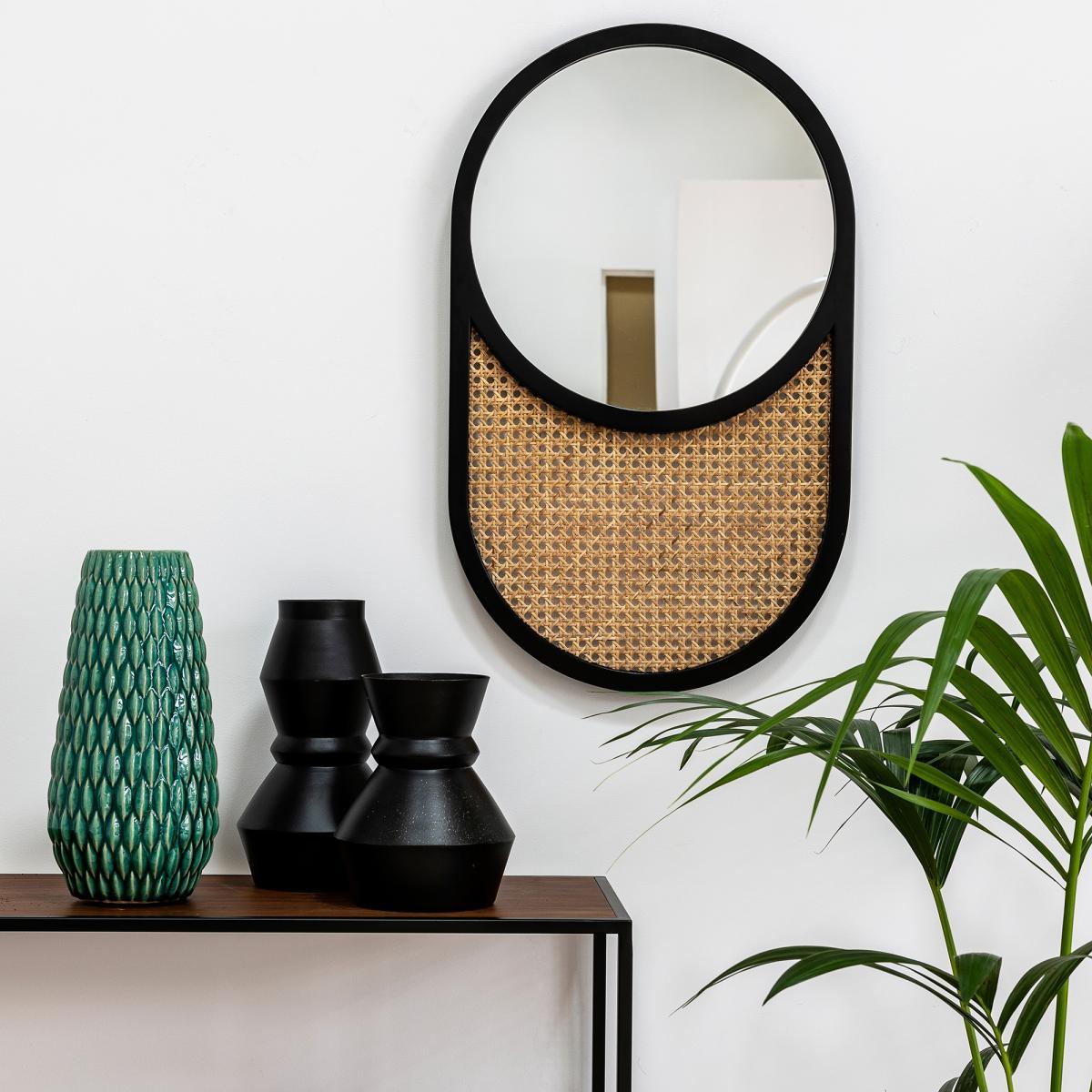 Waska Oak / Rattan Mirror – image 5