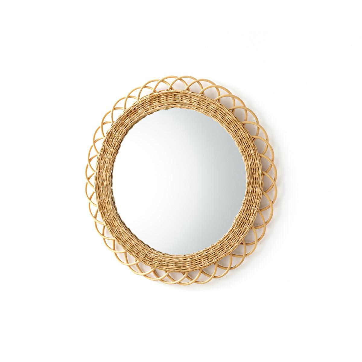 Nogu Rosette Rattan Mirror, Diameter 60cm – image 2