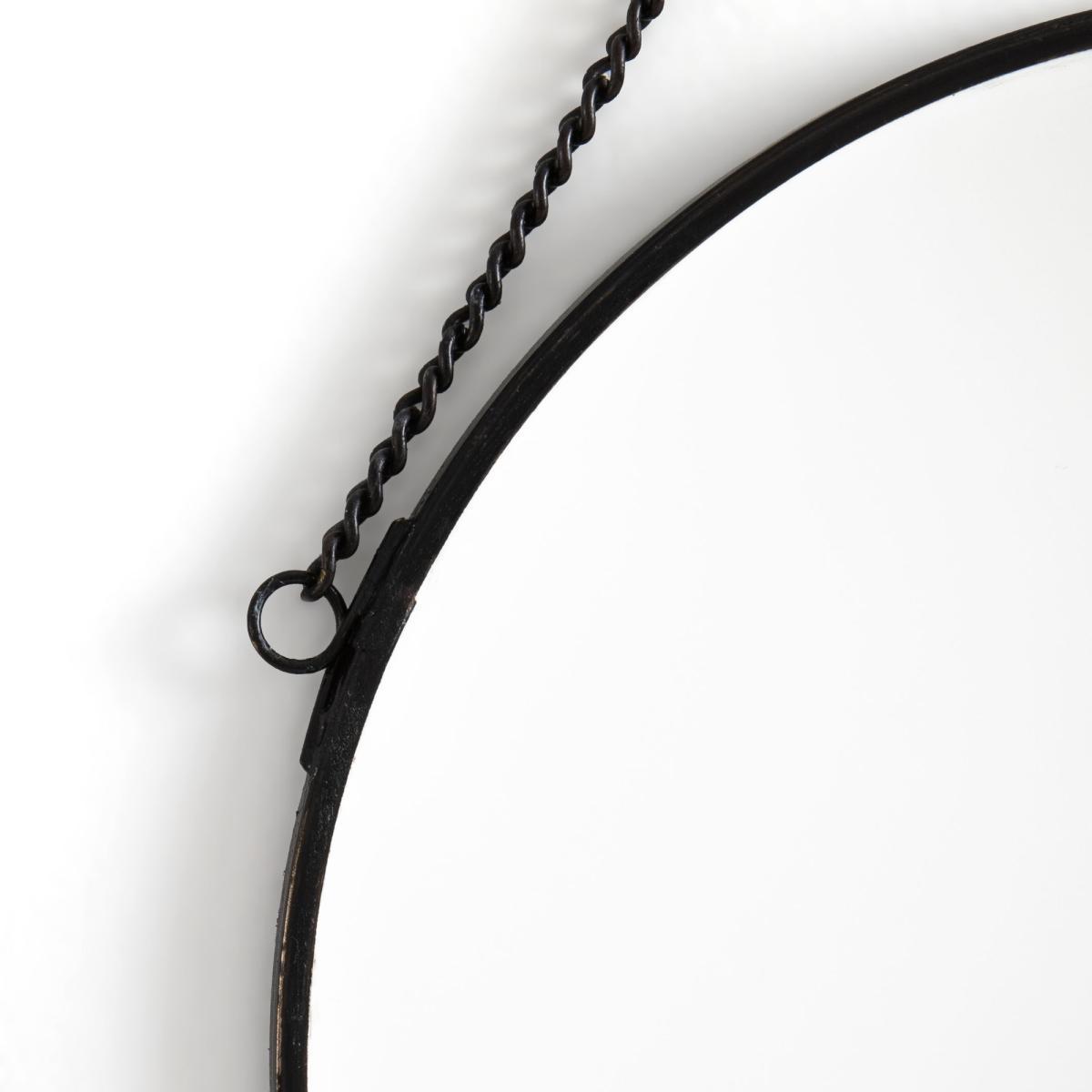 Set of 2 Uyova Round Mirrors in Brass or Black – image 2