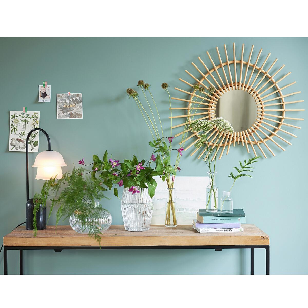 Nogu Heart-Shaped Rattan Mirror, H60cm – image 4