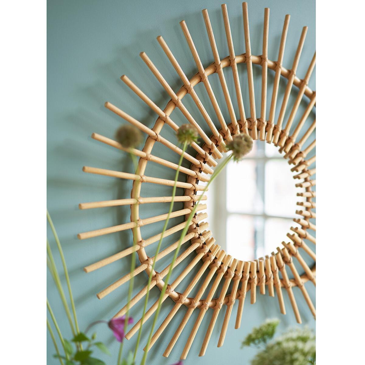 Nogu Heart-Shaped Rattan Mirror, H60cm – image 5