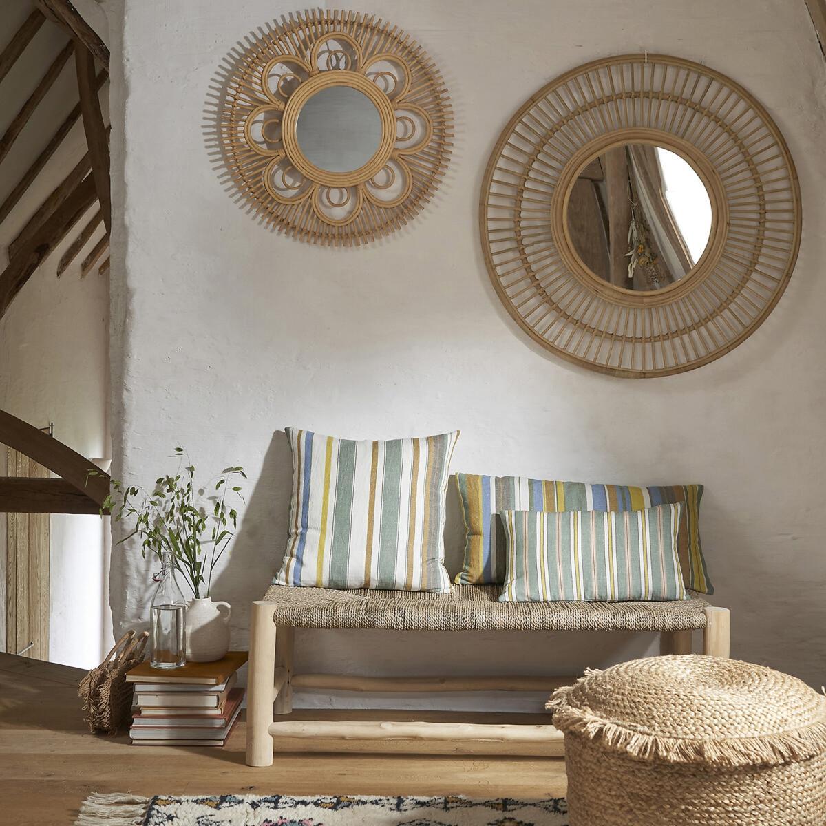 Nogu Round Rattan Mirror, 90cm Diameter – image 5