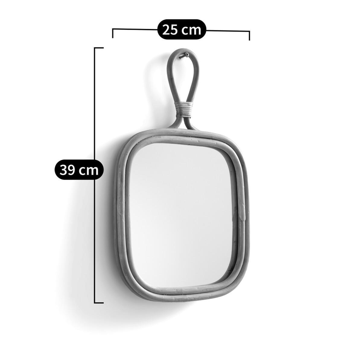 Nogu Rectangular Rattan Mirror – image 4