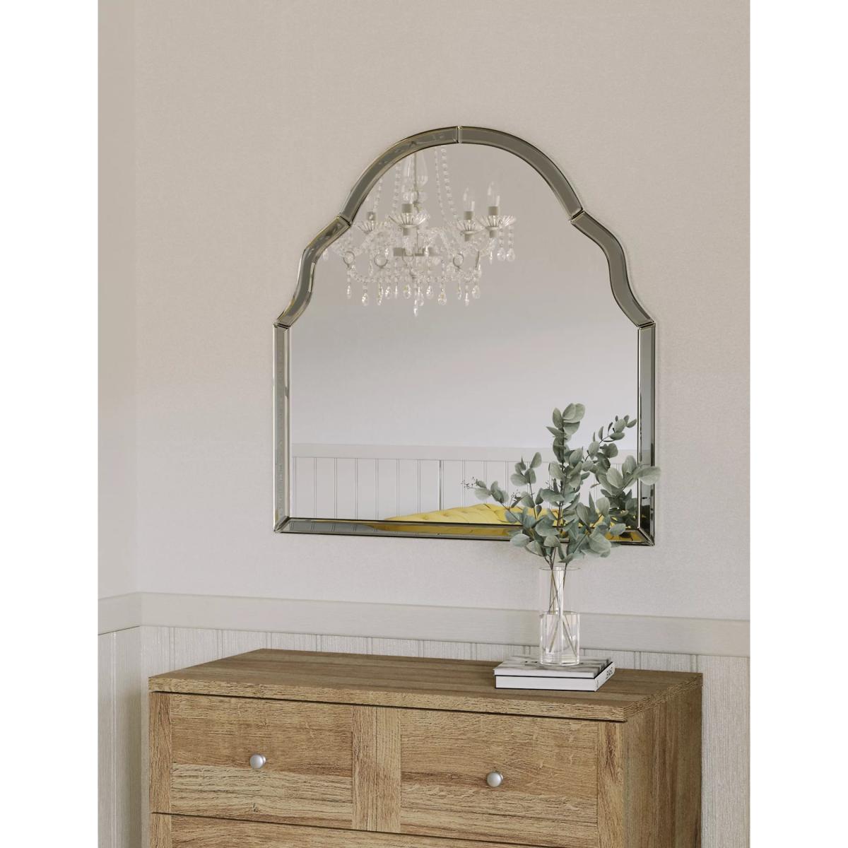 M&S Madrid Curved Wall Mirror - Charcoal, Charcoal – image 4