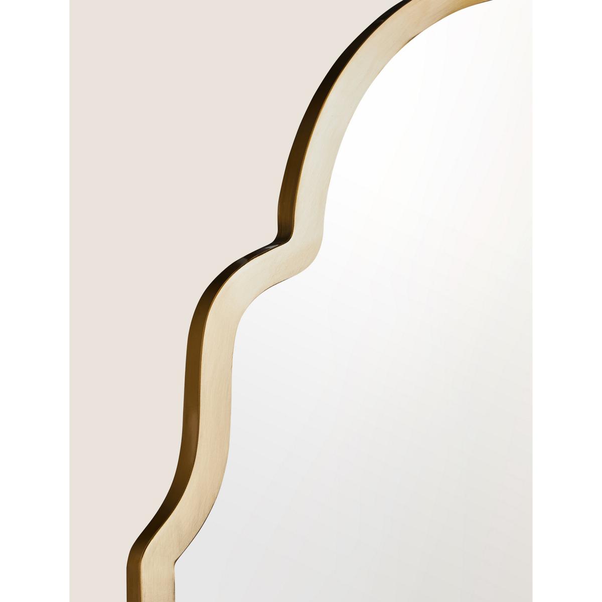 M&S Madrid Large Curved Wall Mirror - Antique Brass, Antique Brass – image 3