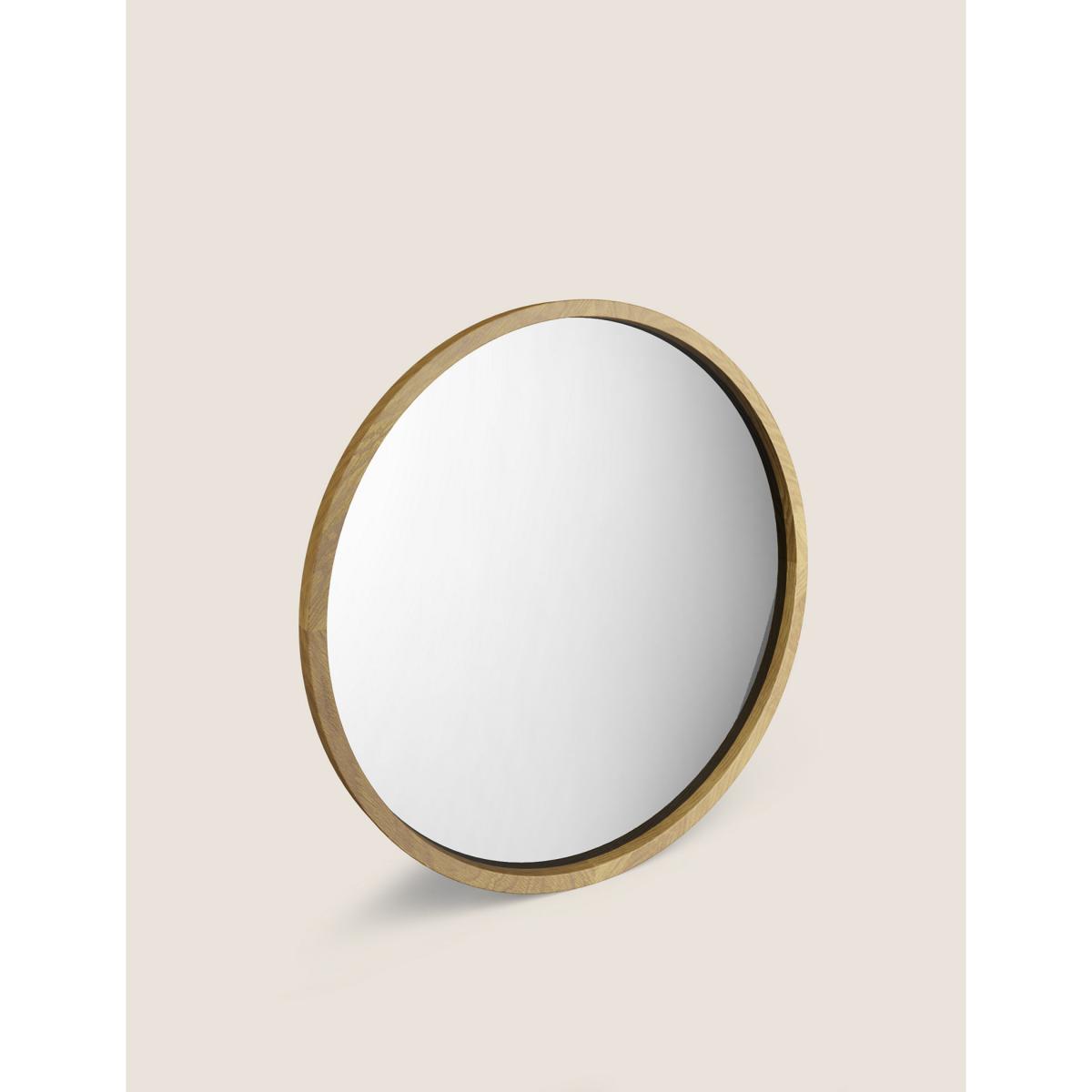 M&S Oak Round Hanging Wall Mirror, Oak – image 3