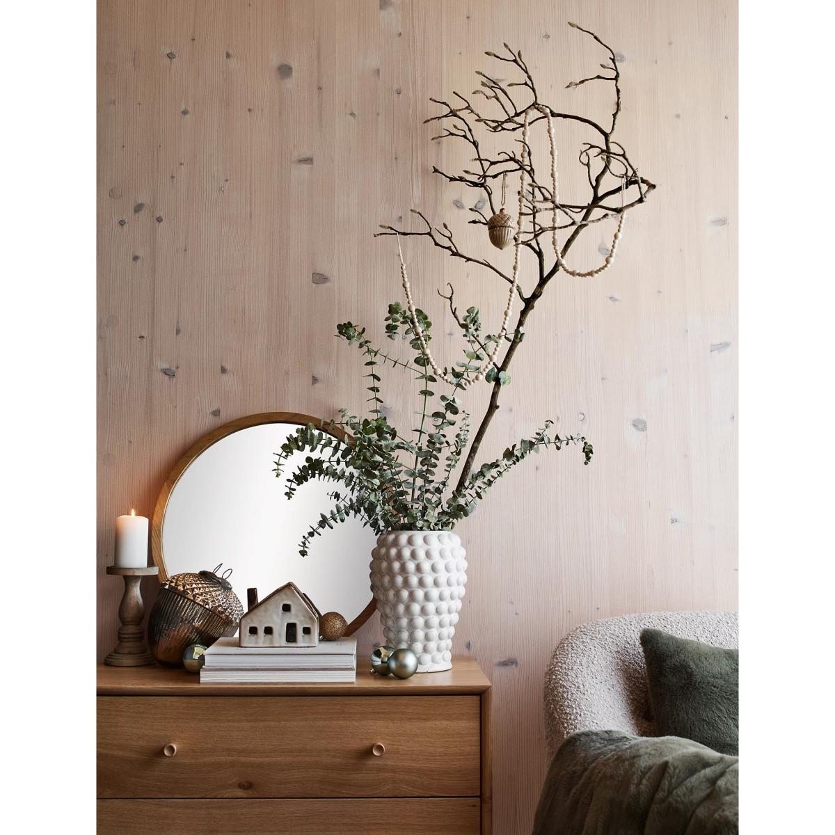 M&S Oak Round Hanging Wall Mirror, Oak – image 5