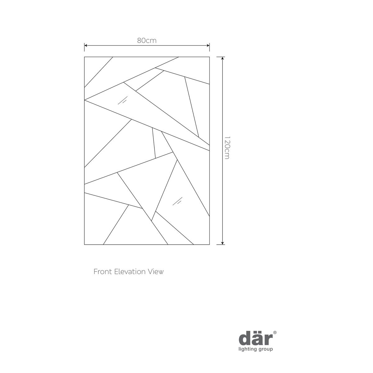Dar Lecee Rectangular Wall Mirror - Silver, Silver – image 3