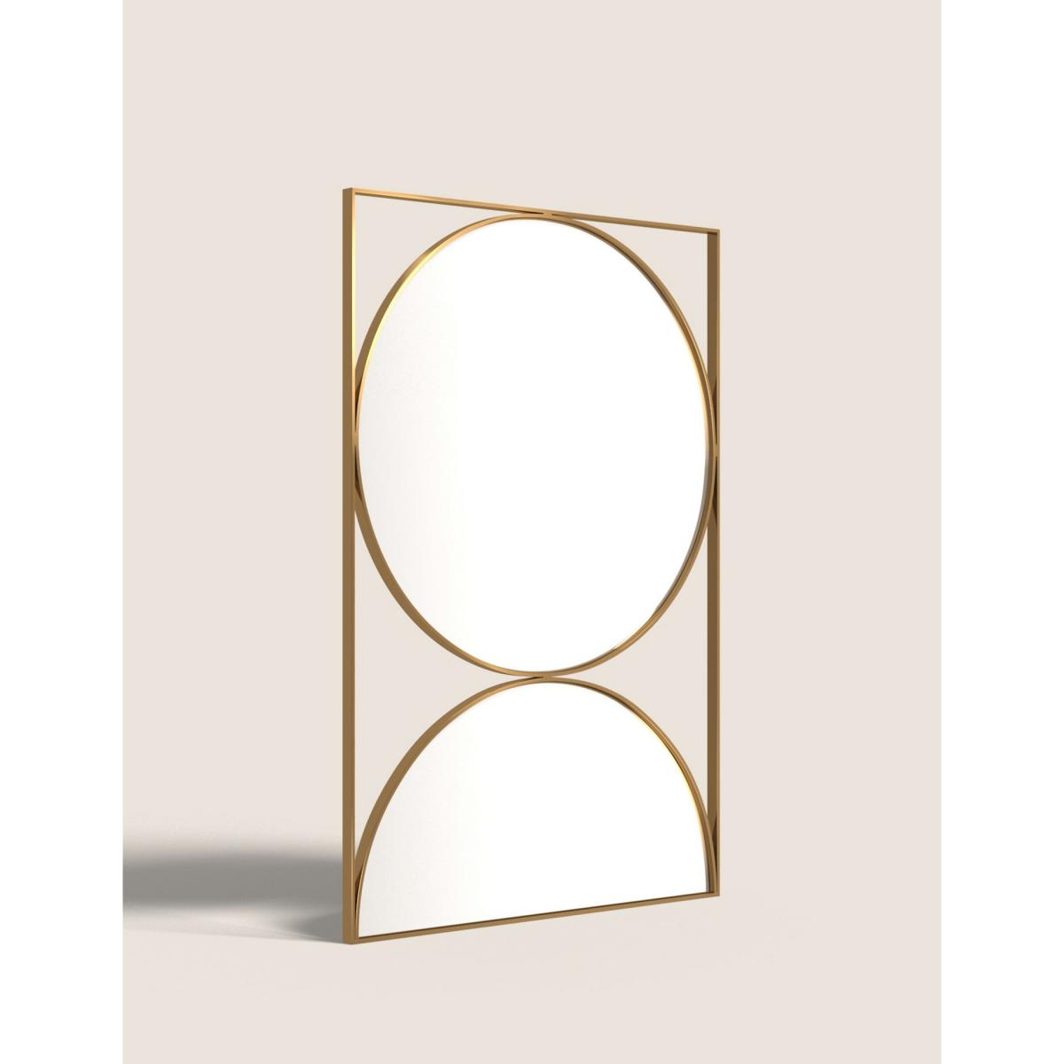 M&S Large Framed Circle Wall Mirror - Antique Brass, Antique Brass – image 3
