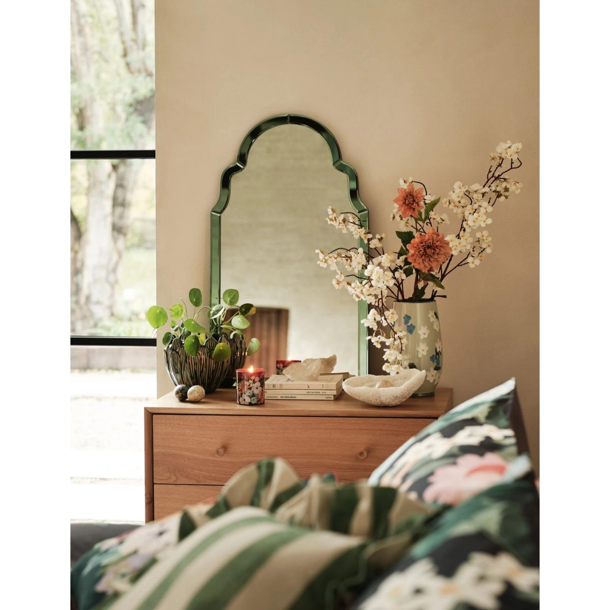 M&S Madrid Medium Curved Wall Mirror - Light Green, Light Green – image 6