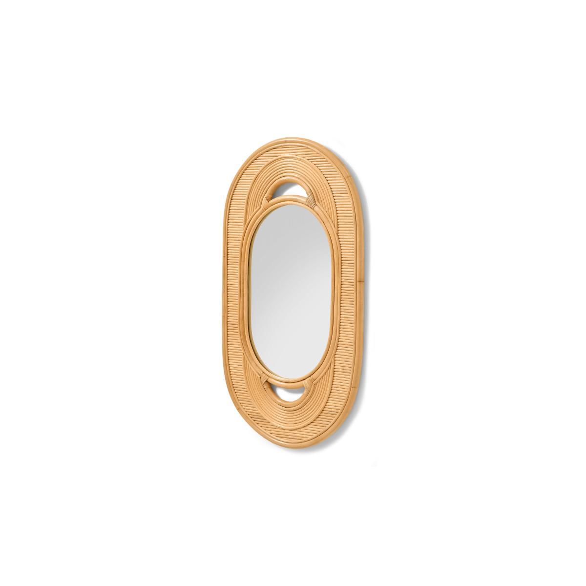 Karamo Wall Mirror, 52 x 90 cm, Natural Rattan – image 5
