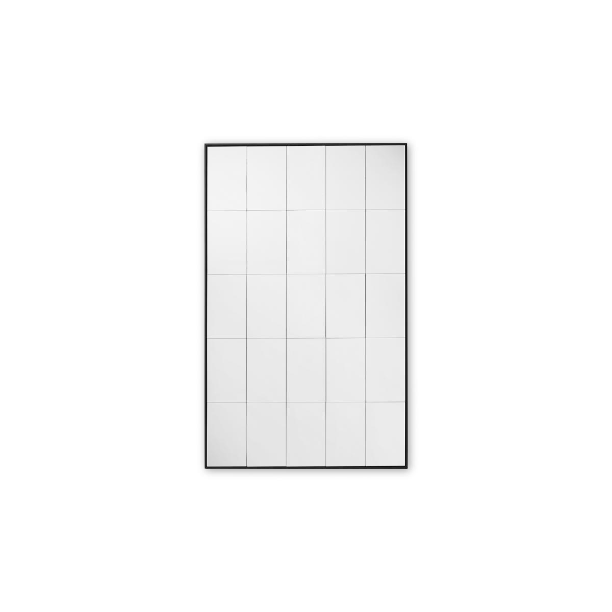 Ludlow Large Industrial Window Pane Leaner Mirror 160 x 100cm, Matt Black – image 6