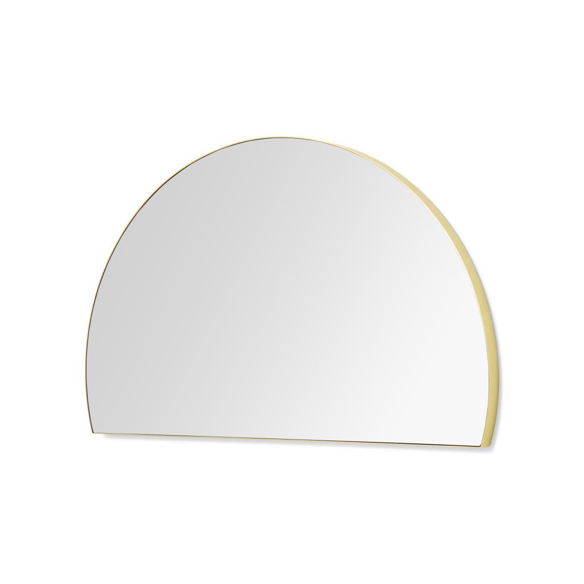 Arles Semi-Circle Wall Mirror, 54 x 85cm, Brushed Brass – image 5