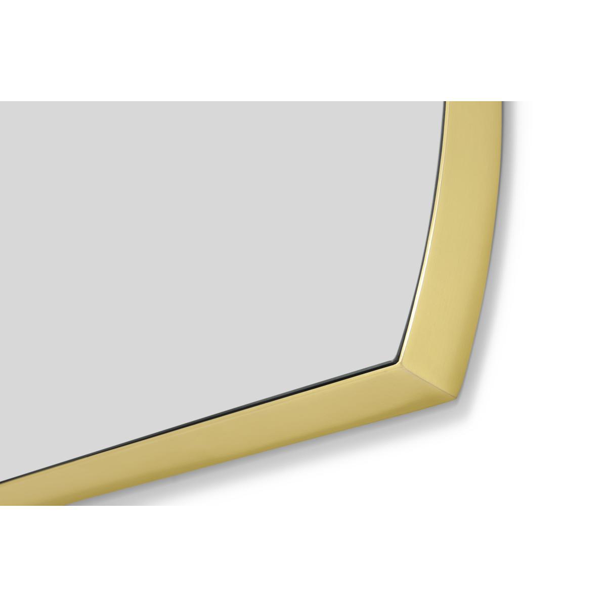 Arles Semi-Circle Wall Mirror, 54 x 85cm, Brushed Brass – image 6