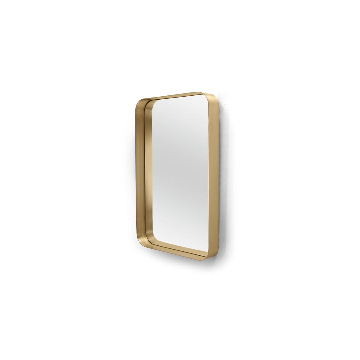 Alana Rectangular Mirror Extra Large 70 x 100 cm, Brushed Brass – image 3