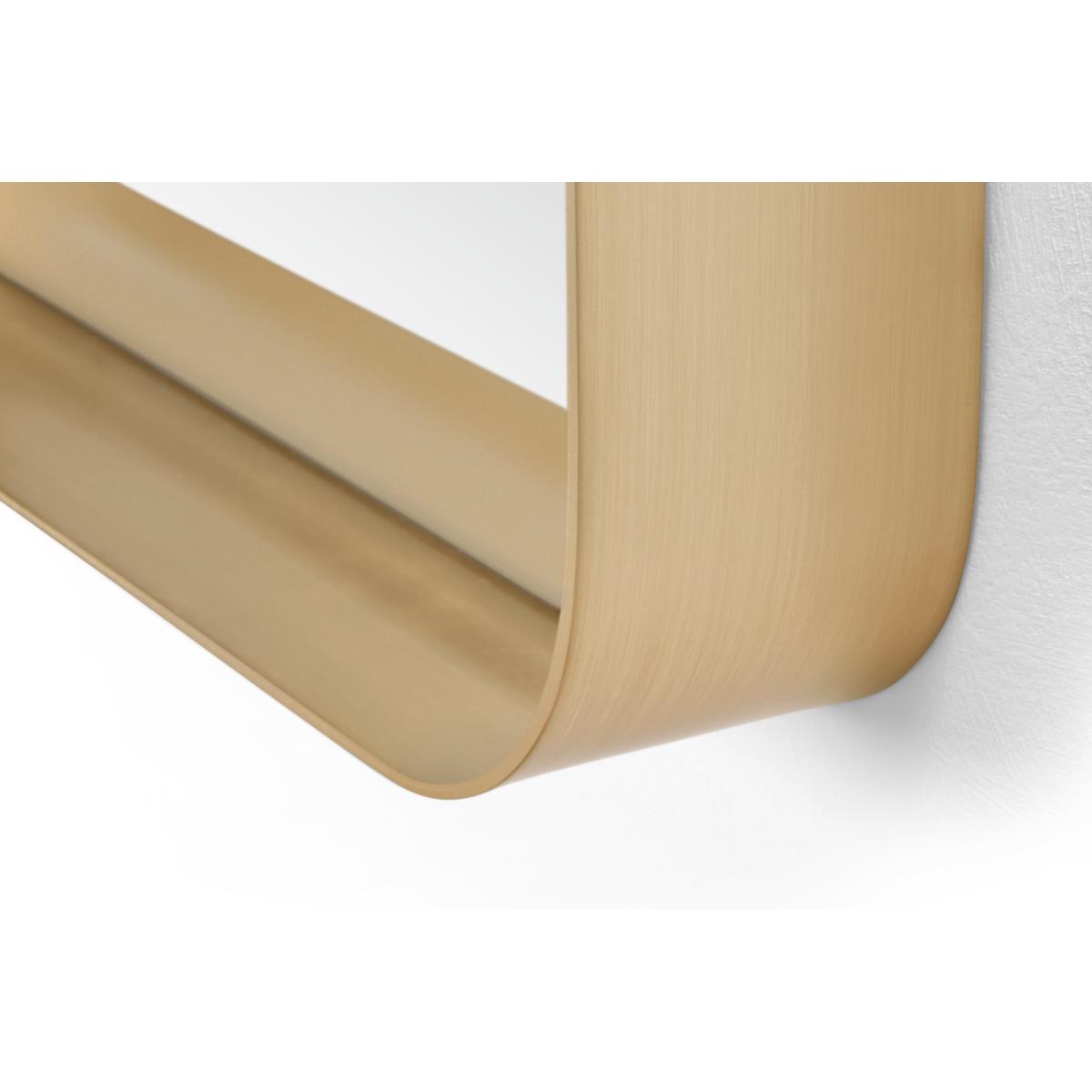 Alana Rectangular Mirror Extra Large 70 x 100 cm, Brushed Brass – image 5