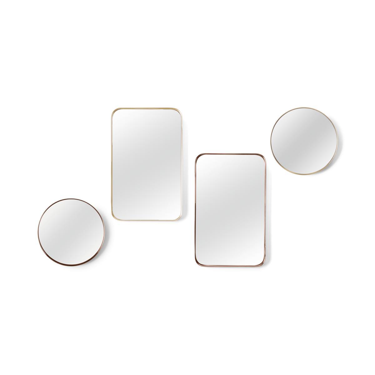 Alana Rectangular Mirror Extra Large 70 x 100 cm, Brushed Brass – image 6