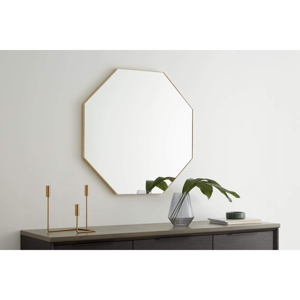 Arles Octagonal Mirror 80cm, Brushed Brass – image 3