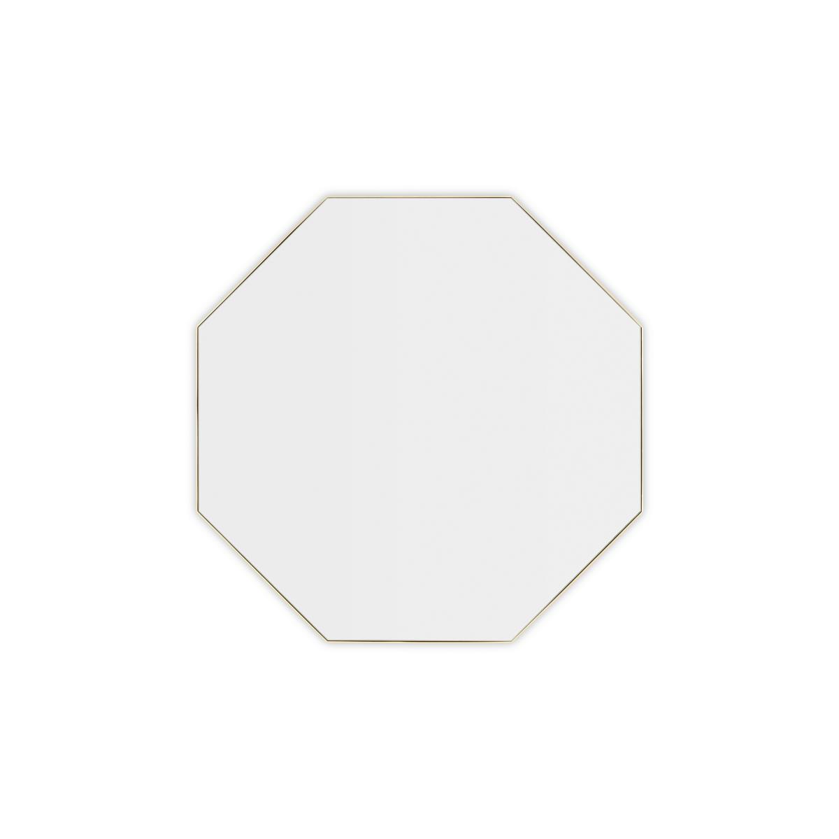 Arles Octagonal Mirror 80cm, Brushed Brass – image 5