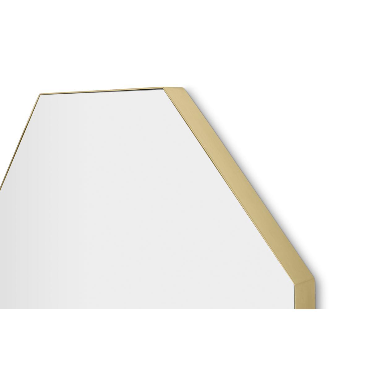 Arles Octagonal Mirror 80cm, Brushed Brass – image 6