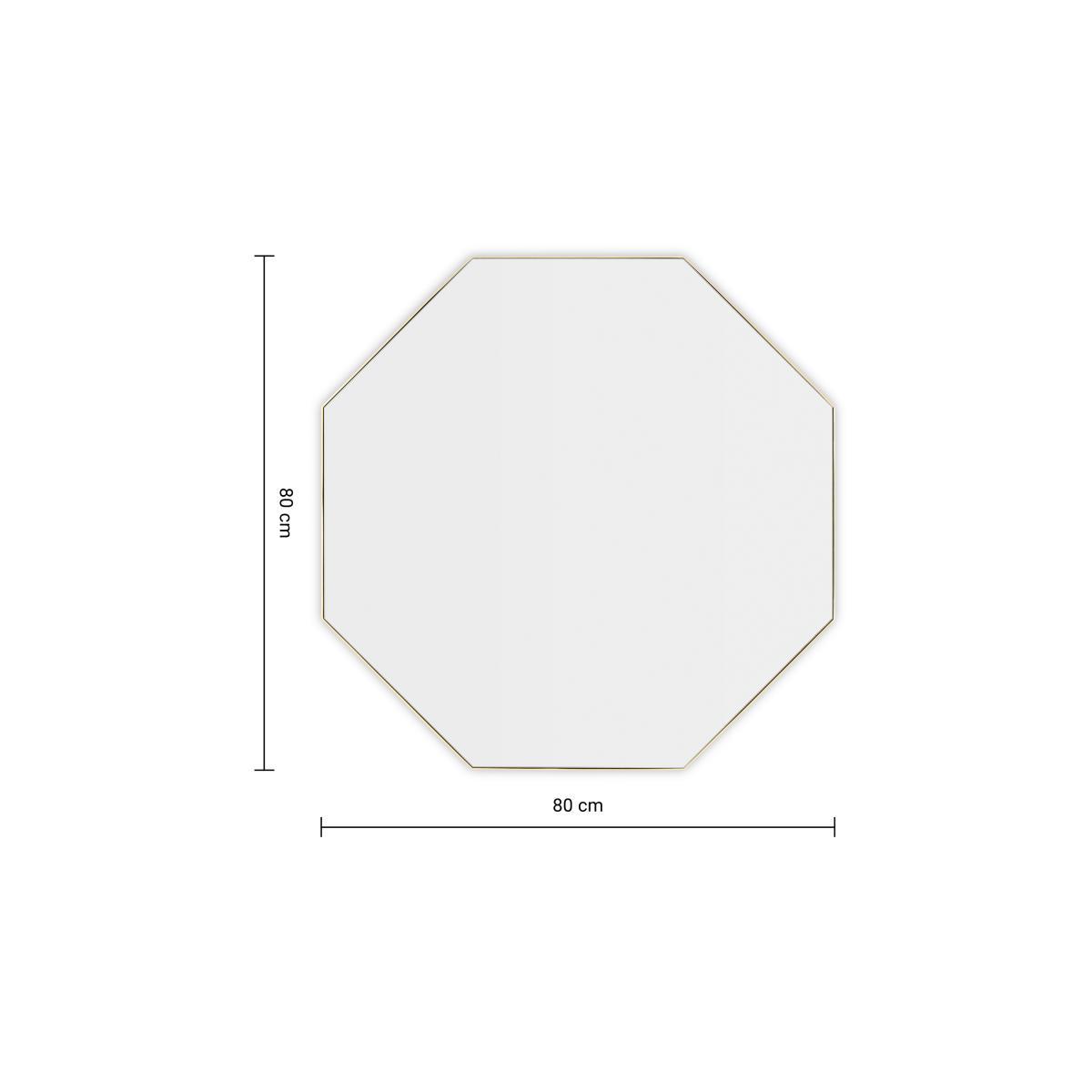 Arles Octagonal Mirror 80cm, Brushed Brass – image 7