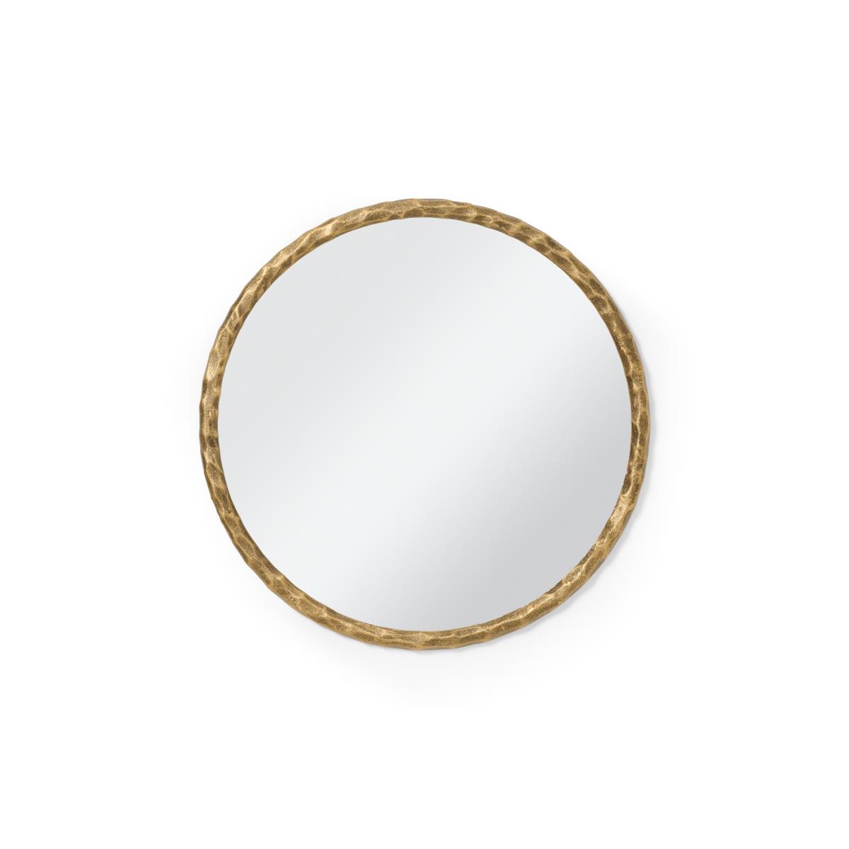 Hepsebah Circular Wall Mirror, 60 x 60 cm, Brass – image 2