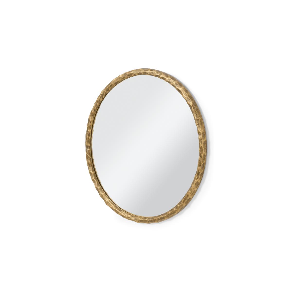Hepsebah Circular Wall Mirror, 60 x 60 cm, Brass – image 5