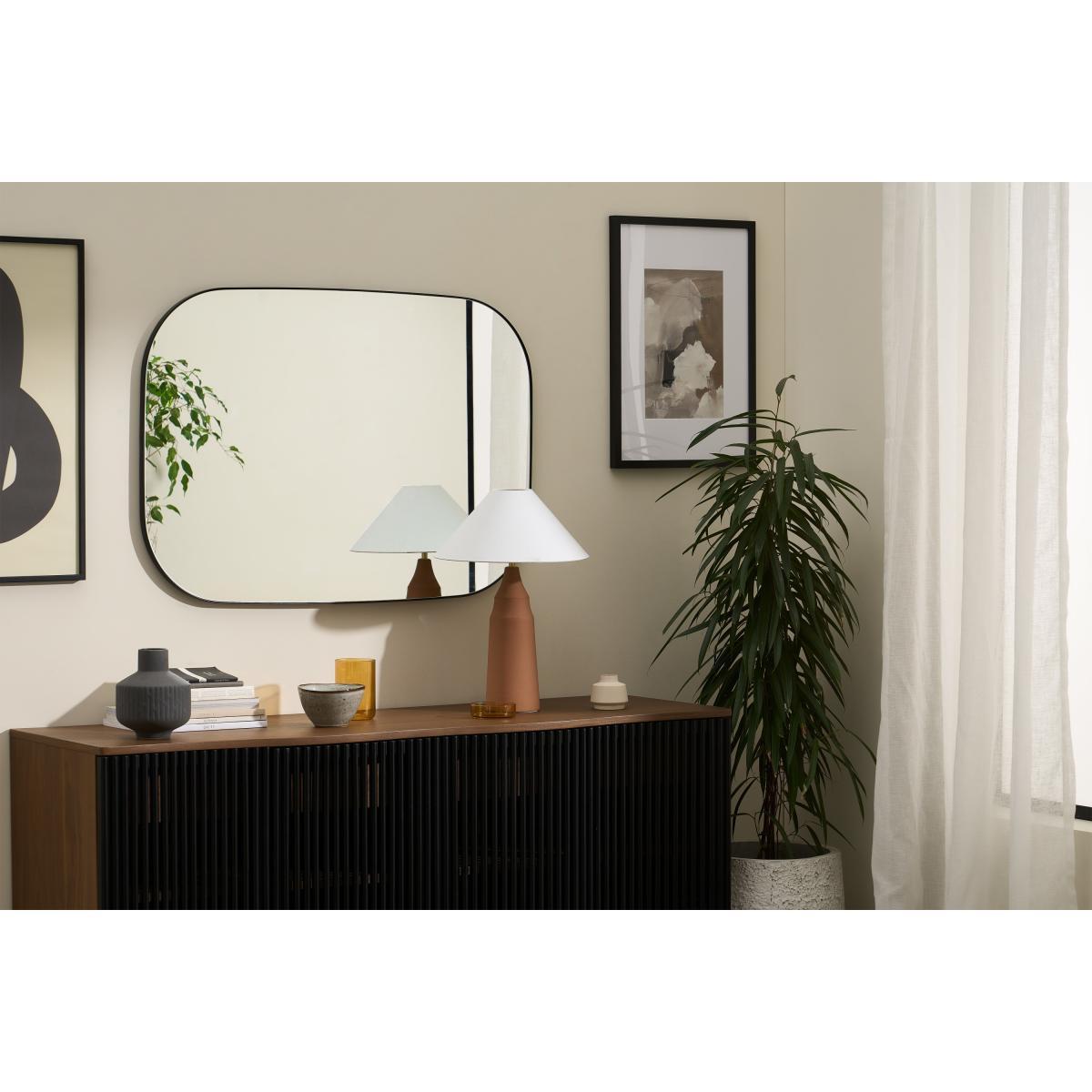 Emmerson Large Wall Mirror, 70 x 100 cm, Matte Black – image 3