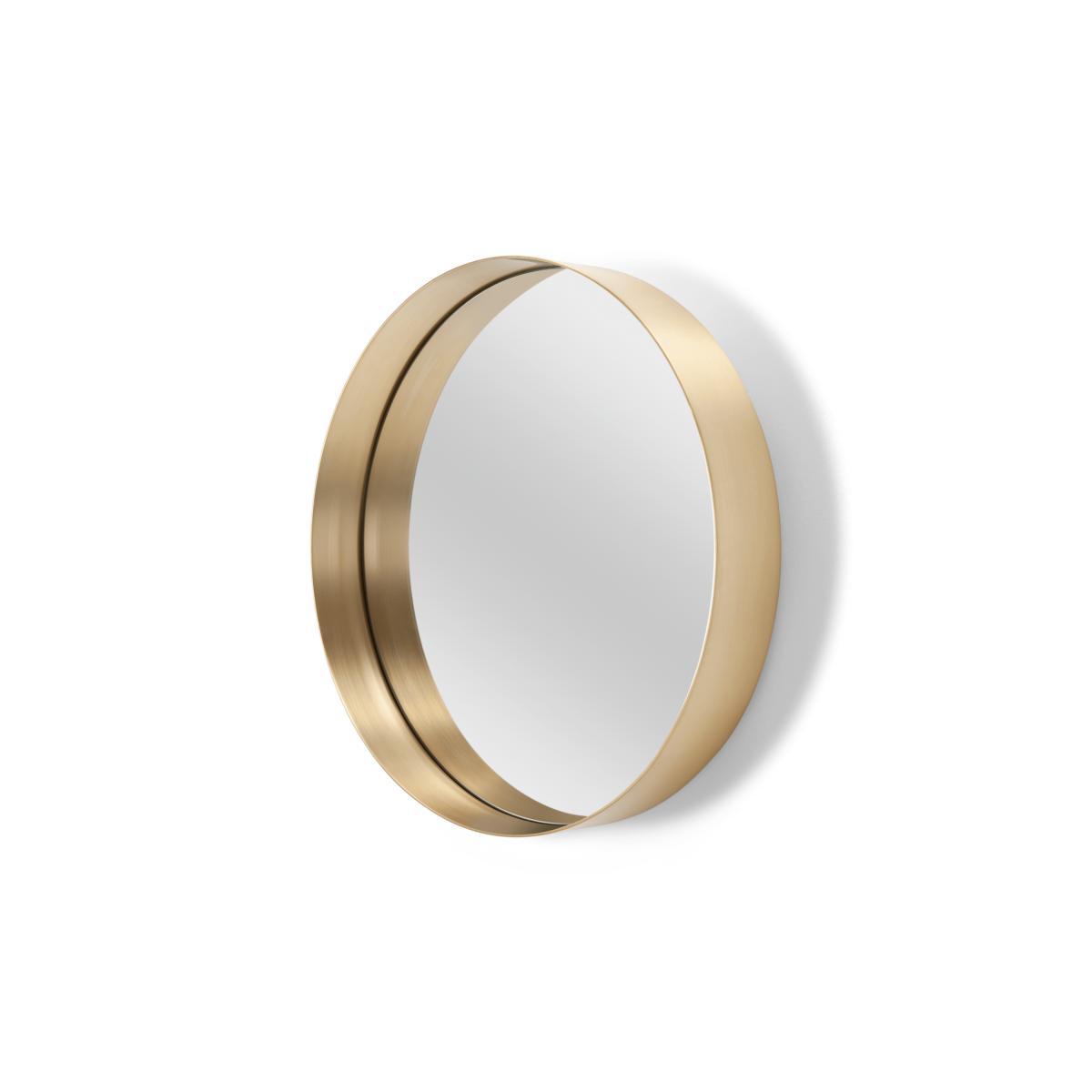 Alana Round Mirror 50cm, Brushed Brass – image 2