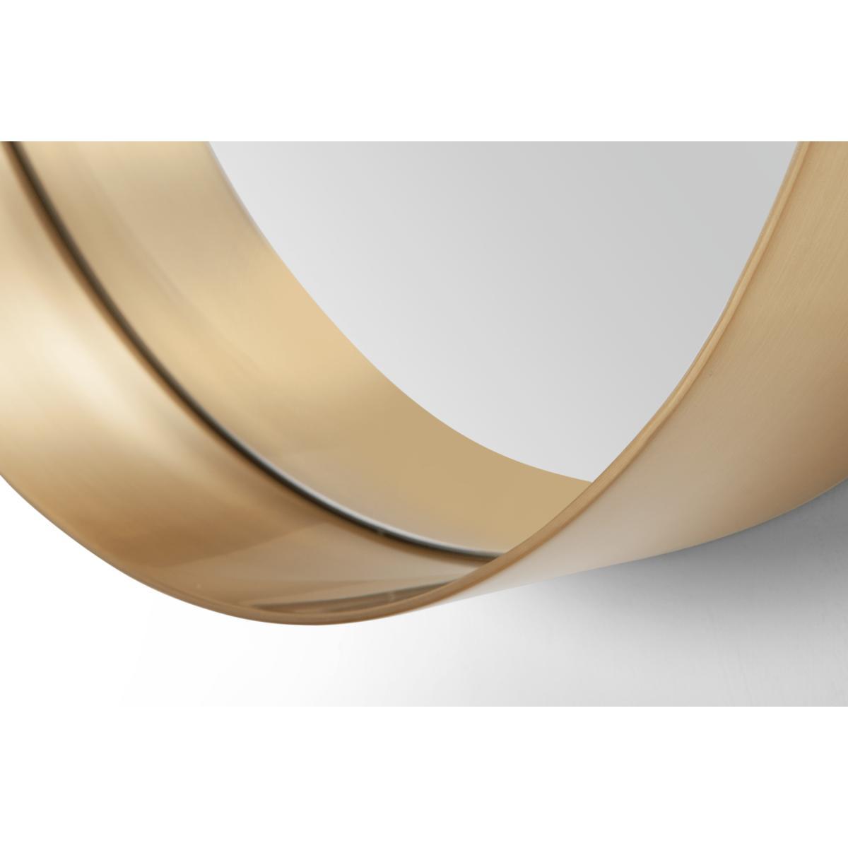 Alana Round Mirror 50cm, Brushed Brass – image 5
