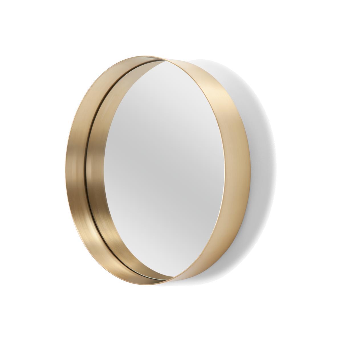 Alana Round Mirror 50cm, Brushed Brass – image 1