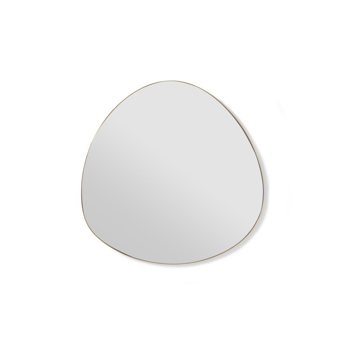 Arles Teardrop Wall Mirror, 60 x 60.5 cm, Brushed Brass – image 2