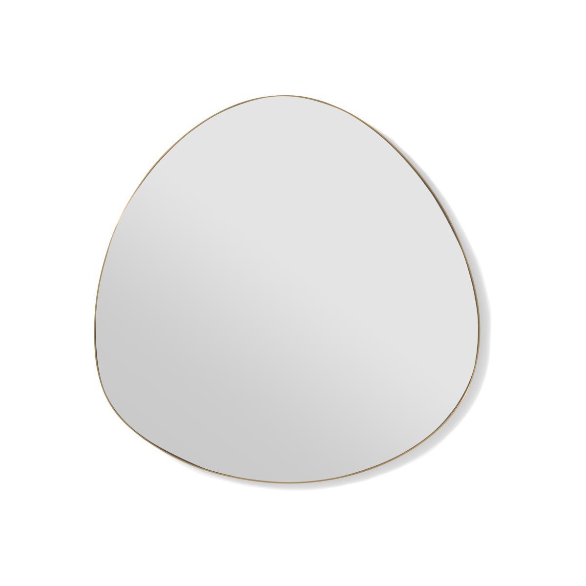 Arles Teardrop Wall Mirror, 60 x 60.5 cm, Brushed Brass – image 1