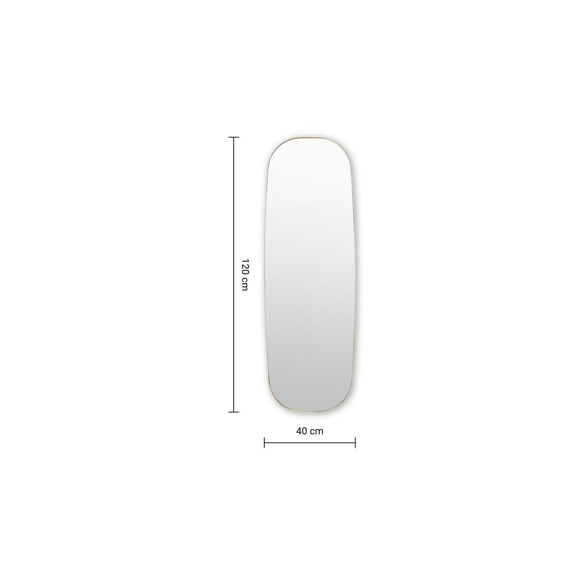 Emmerson Wall Mirror 40 x 120cm, Brushed Brass – image 7