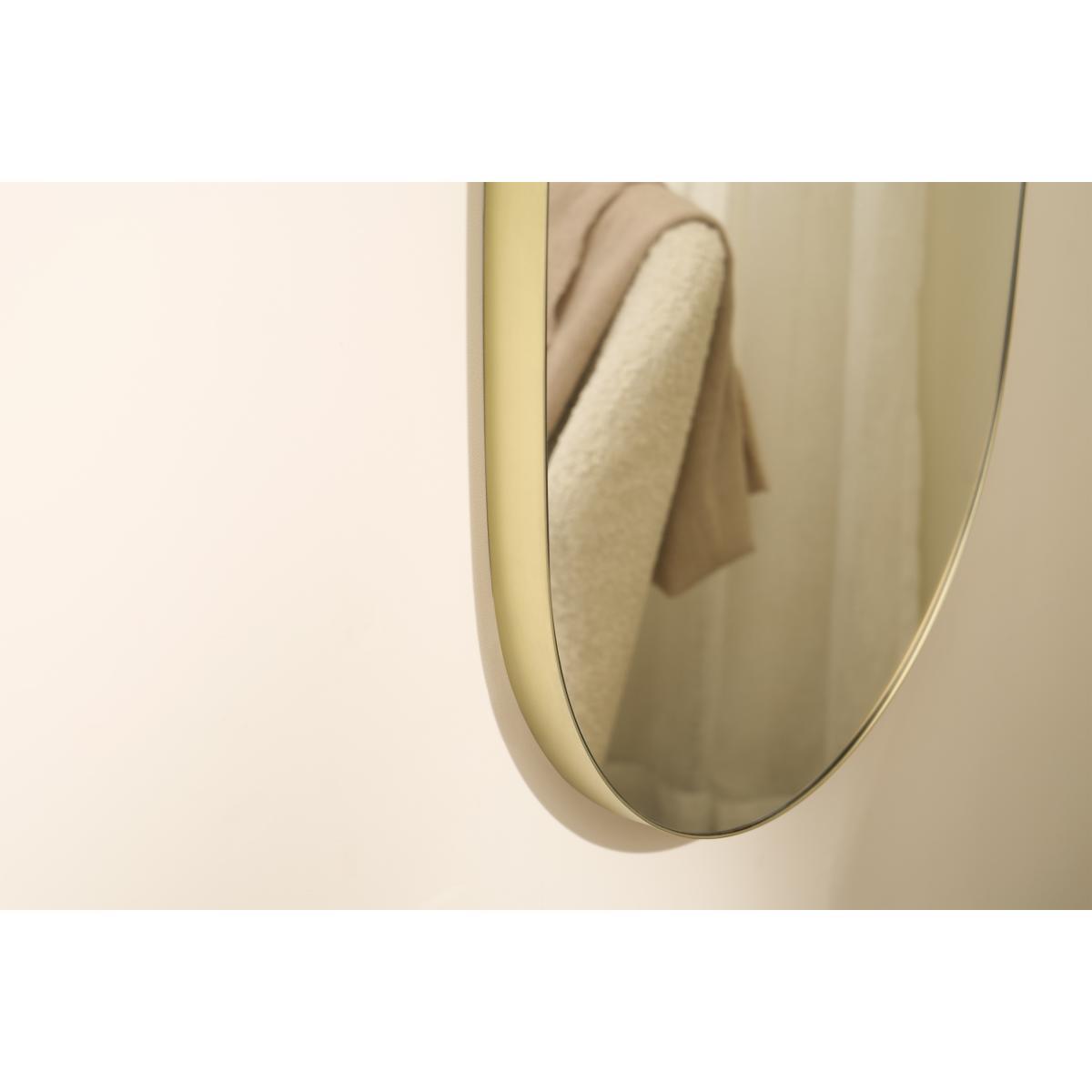 Adria Pebble Shape Dress Mirror, 127 x 56.5 cm, Brushed Brass – image 4