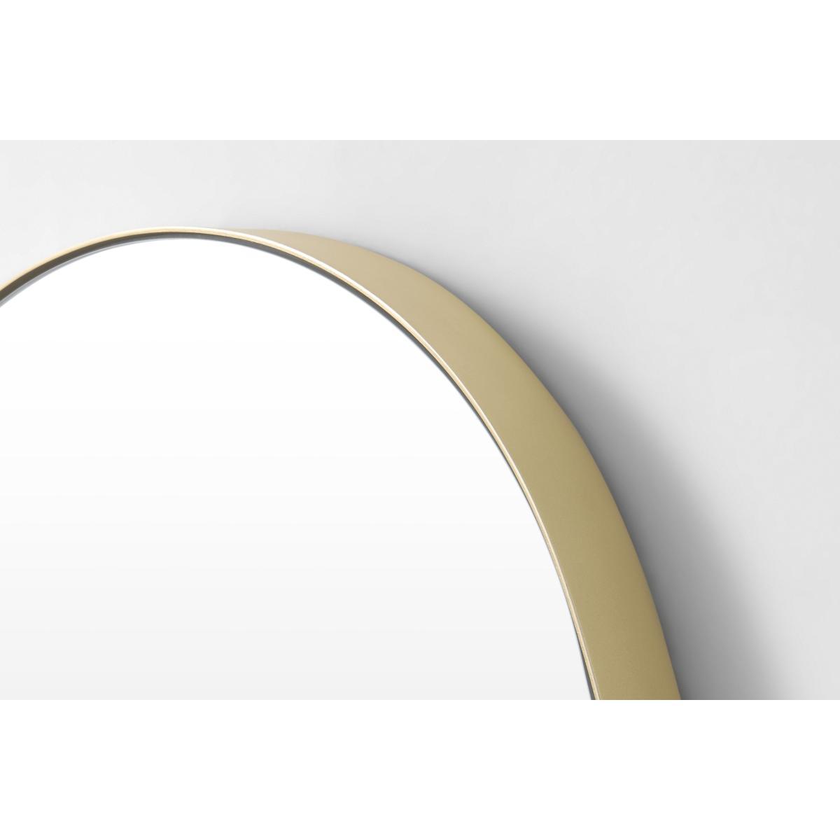 Adria Pebble Shape Dress Mirror, 127 x 56.5 cm, Brushed Brass – image 6