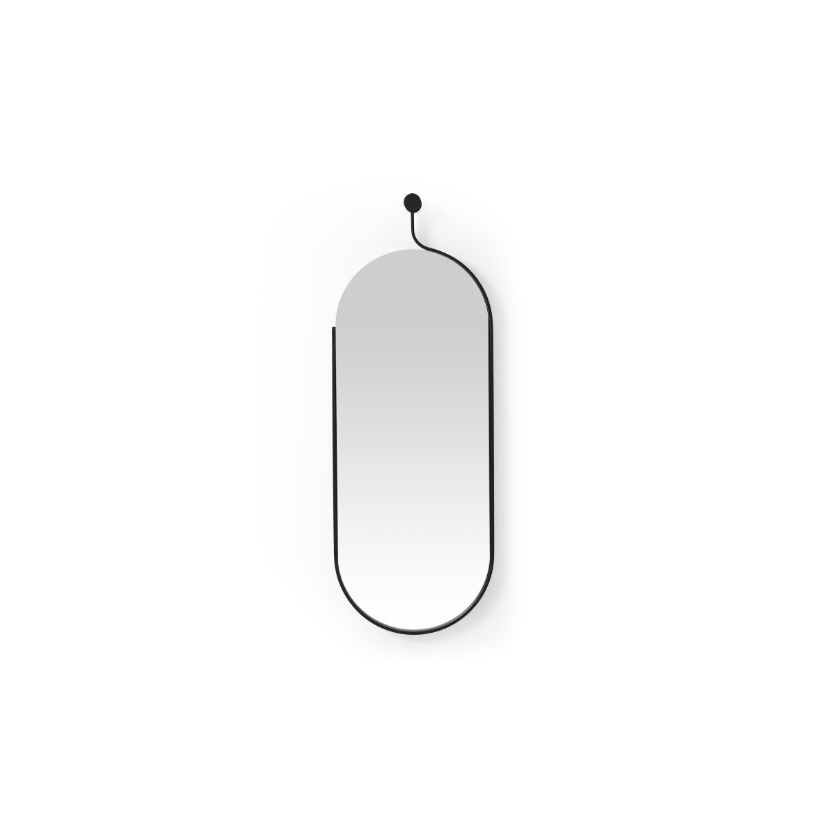 Jake Dress Wall Mirror, 129 x 47 cm, Matte Black – image 2