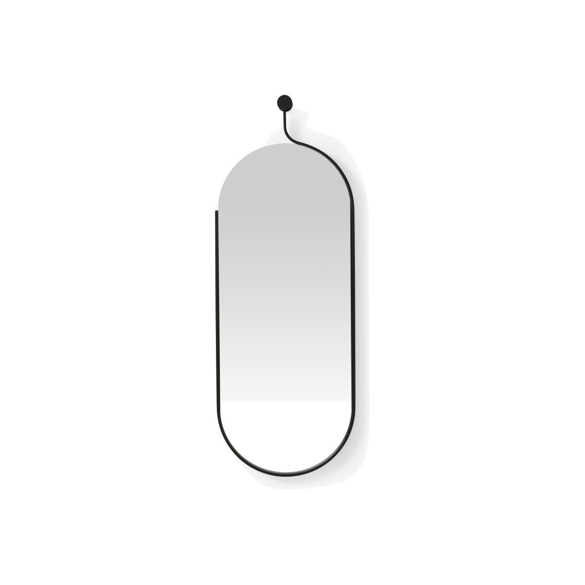 Jake Dress Wall Mirror, 129 x 47 cm, Matte Black – image 1