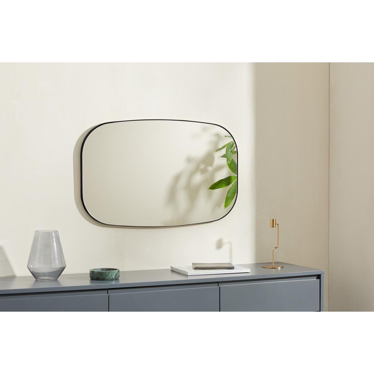 Emmerson Wall Mirror 50 x 80cm, Matt Black – image 3