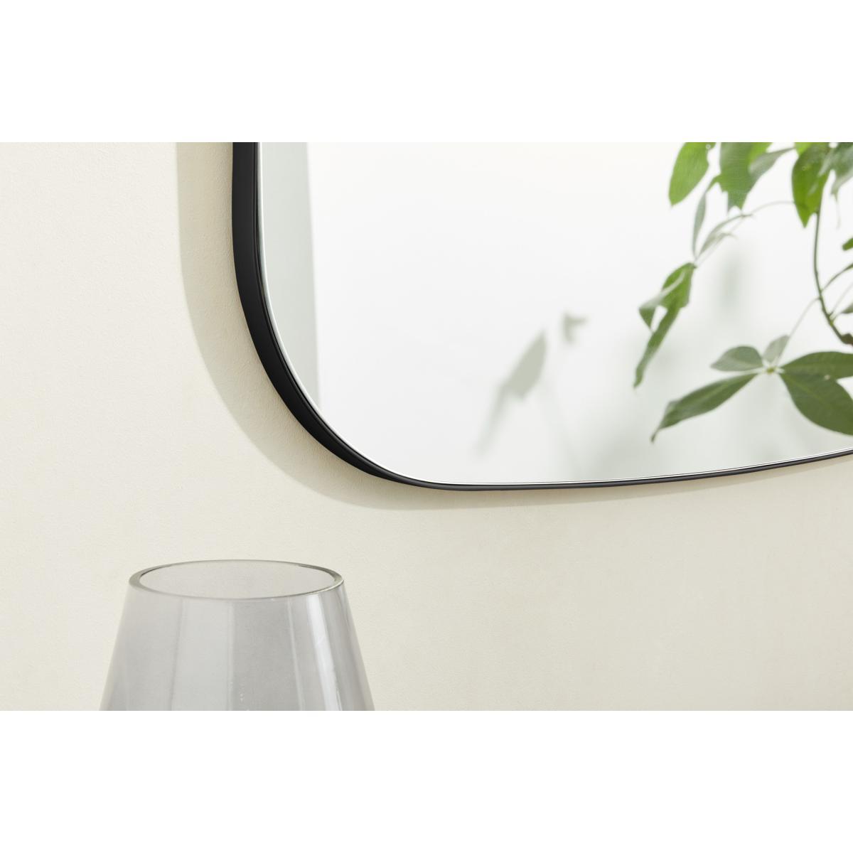 Emmerson Wall Mirror 50 x 80cm, Matt Black – image 4