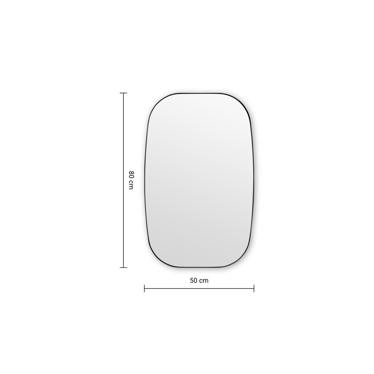 Emmerson Wall Mirror 50 x 80cm, Matt Black – image 7