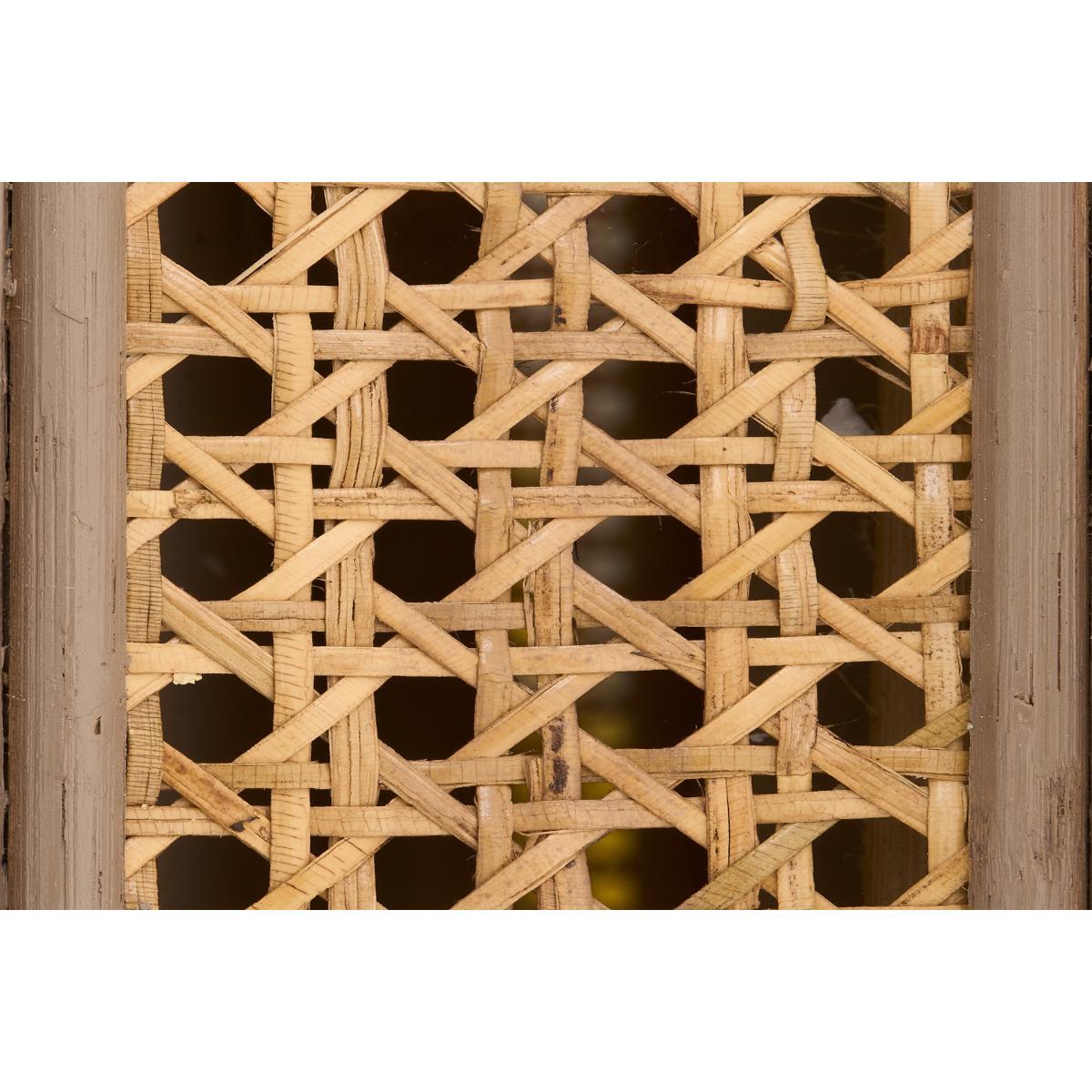 Lumera Round Wall Mirror, 80 cm, Taupe Rattan – image 7