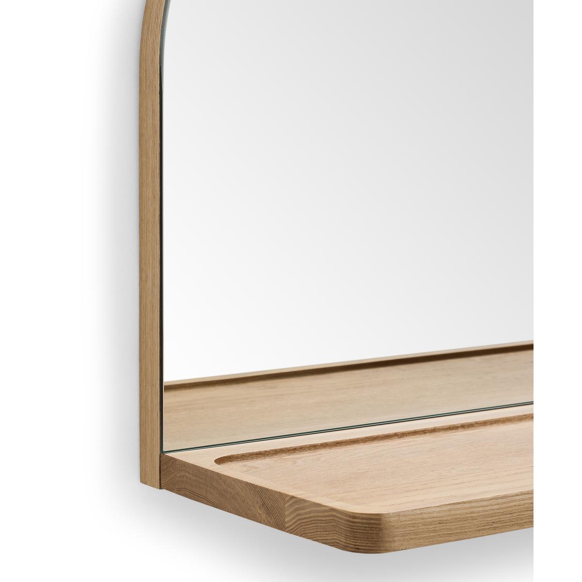 Liana Arch Mirror with Shelf, Ash & Rattan – image 5